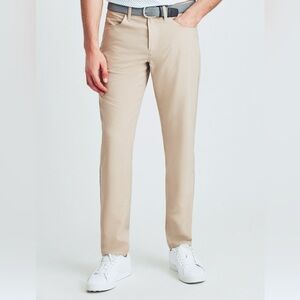 Bonobos Performance Link 5-Pocket Tech Pants Khaki Golf Hybrid 36x30